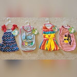 4/$24 DOG SUMMER SMALL/MEDIUM CLOTHES
